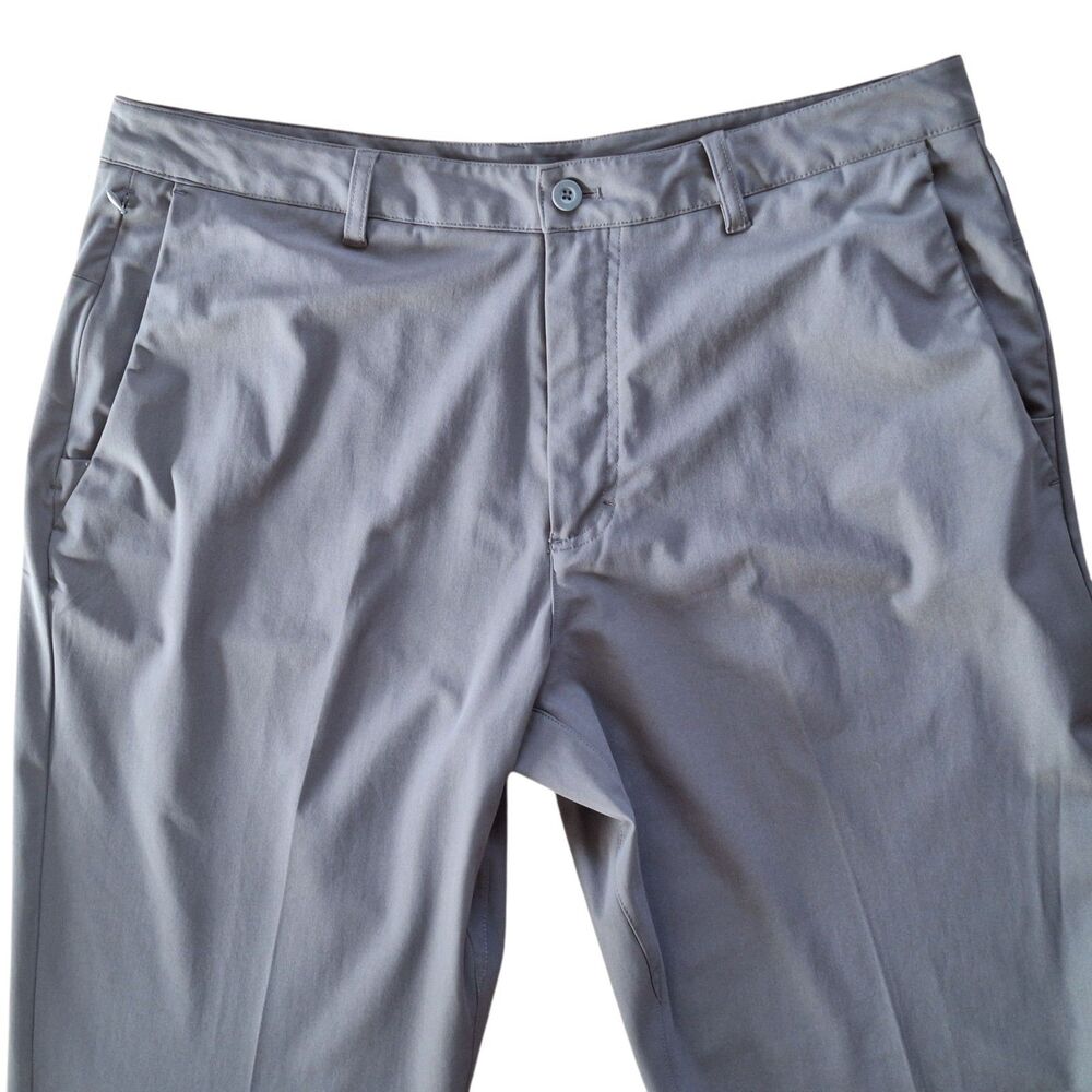 SKYR Tricot Dynasty Slim Fit Pant Mens L 36 x 30 Gray Moisture Wicking Anti Odor